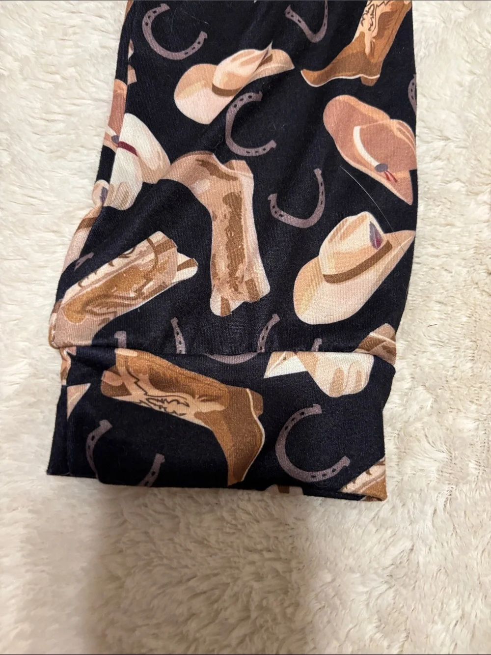 2pc RODEO Cowboy Set with Black Printed Pants “Brand New”